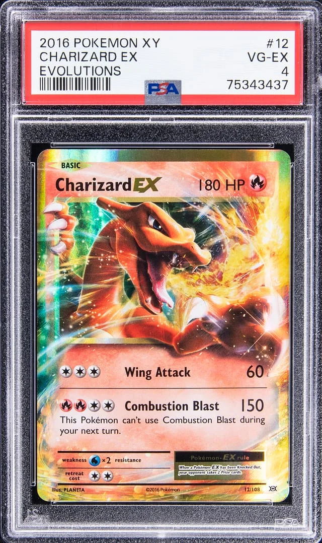 2016 Pokemon XY Evolutions Charizard EX #12 card image