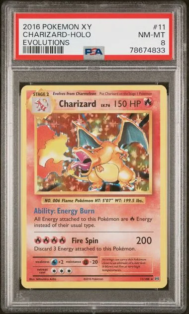 2016 Pokemon Xy Evolutions Charizard-Holo #11 card image