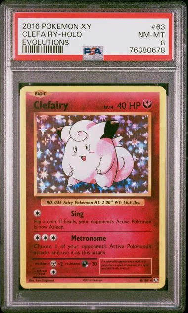 2016 Pokemon Xy Evolutions Clefairy-Holo #63 card image