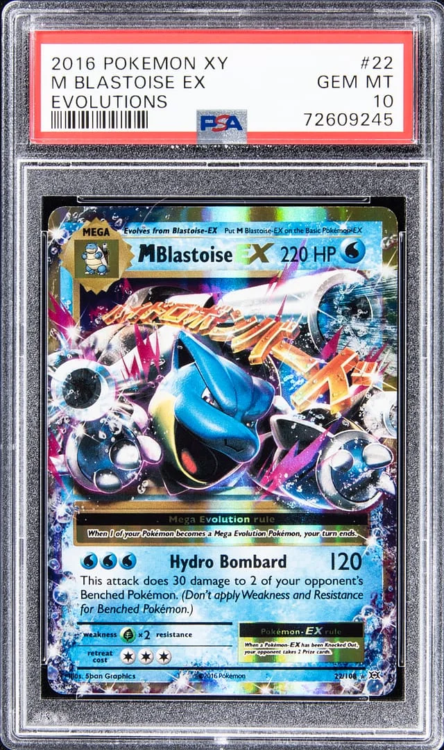 2016 Pokemon XY Evolutions - EX M Blastoise #22 card image