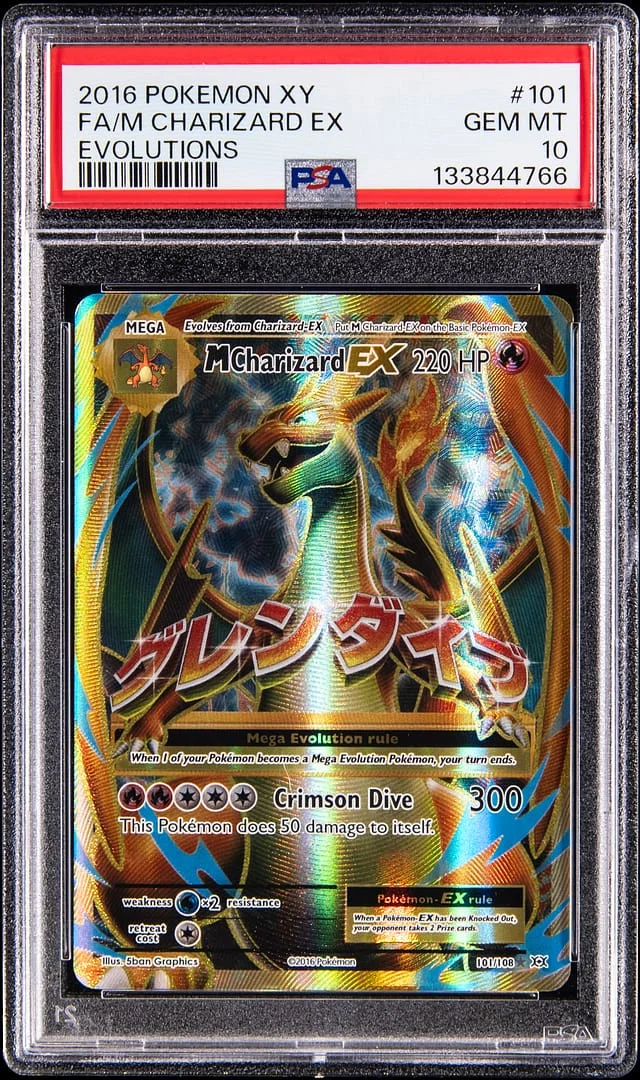 2016 Pokemon XY Evolutions Full Art M Charizard EX #101 card image