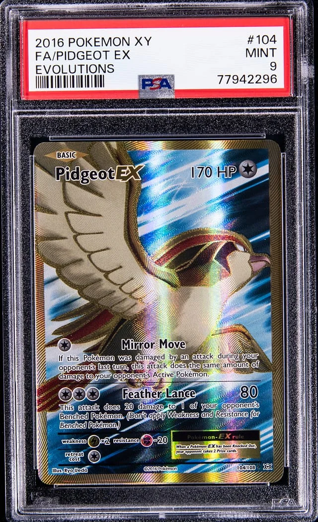 2016 Pokemon XY Evolutions Full Art Pidgeot EX #104 card image