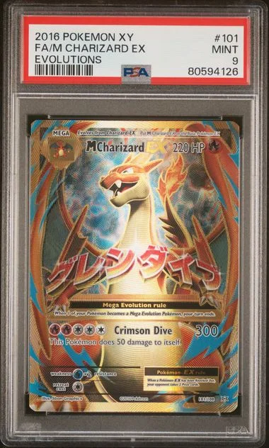 2016 Pokemon Xy Evolutions Full Art/M Charizard Ex #101 card image