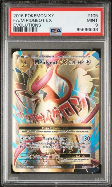 2016 Pokemon Xy Evolutions Full Art/M Pidgeot Ex #105 card image