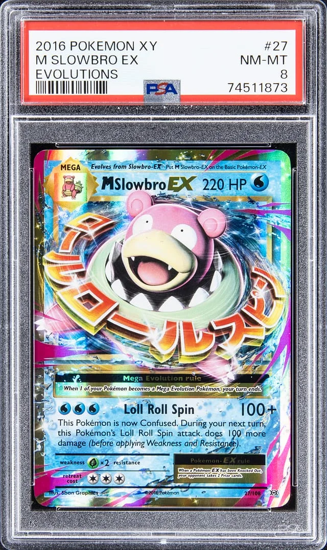 2016 Pokemon XY Evolutions M Slowbro EX #27 card image