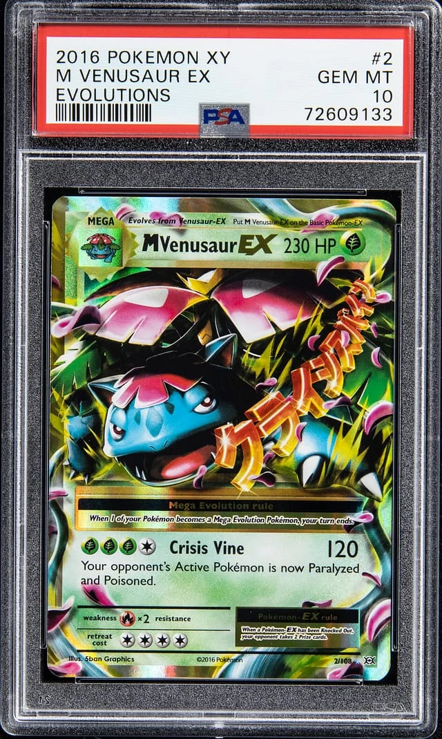 2016 Pokemon XY Evolutions M Venusaur EX #2 card image