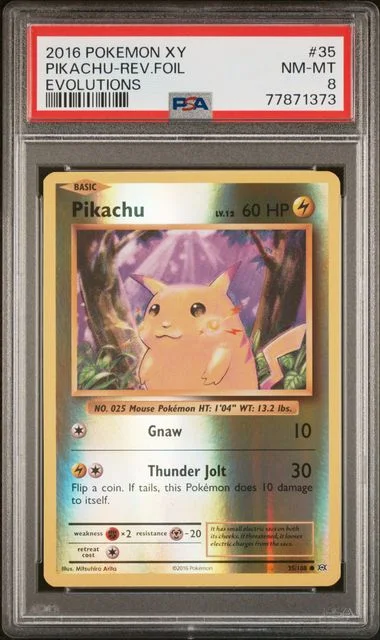 2016 Pokemon Xy Evolutions Pikachu-Reverse #35 card image