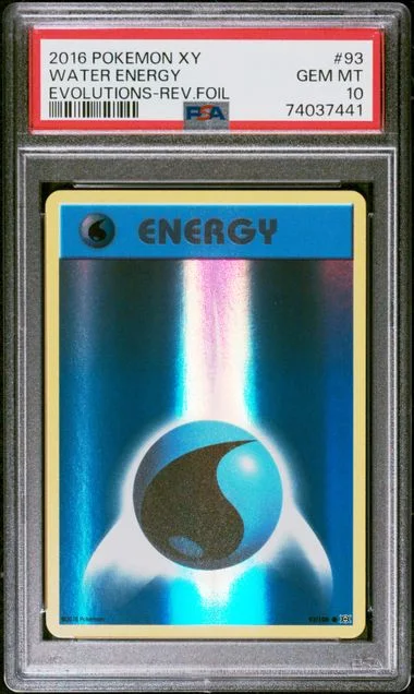 2016 Pokemon XY Evolutions Reverse Foil Water Energy #93 card image