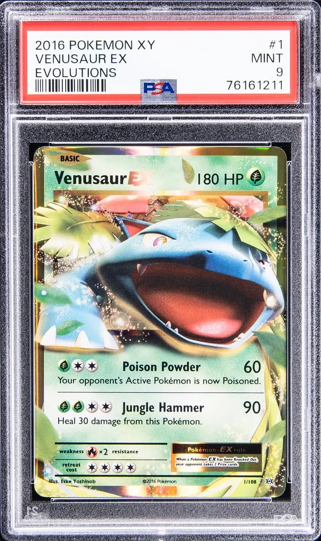 2016 Pokemon XY Evolutions Venusaur EX #1 card image