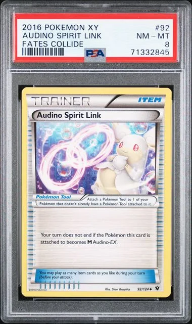 2016 Pokemon XY Fates Collide Audino Spirit Link #92 card image