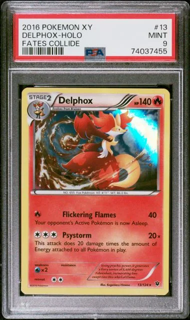 2016 Pokemon Xy Fates Collide Delphox-Holo #13 card image