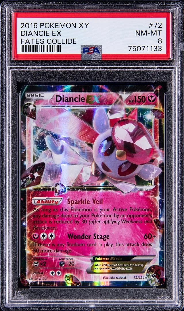 2016 Pokemon Xy Fates Collide Diancie Ex #72 card image