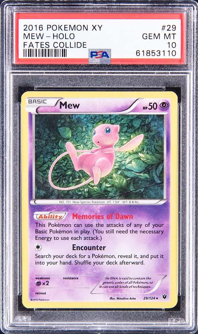 2016 Pokemon XY Fates Collide Holo Mew #29 card image