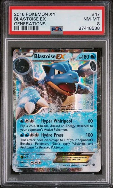 2016 Pokemon Xy Generations Blastoise Ex #17 card image