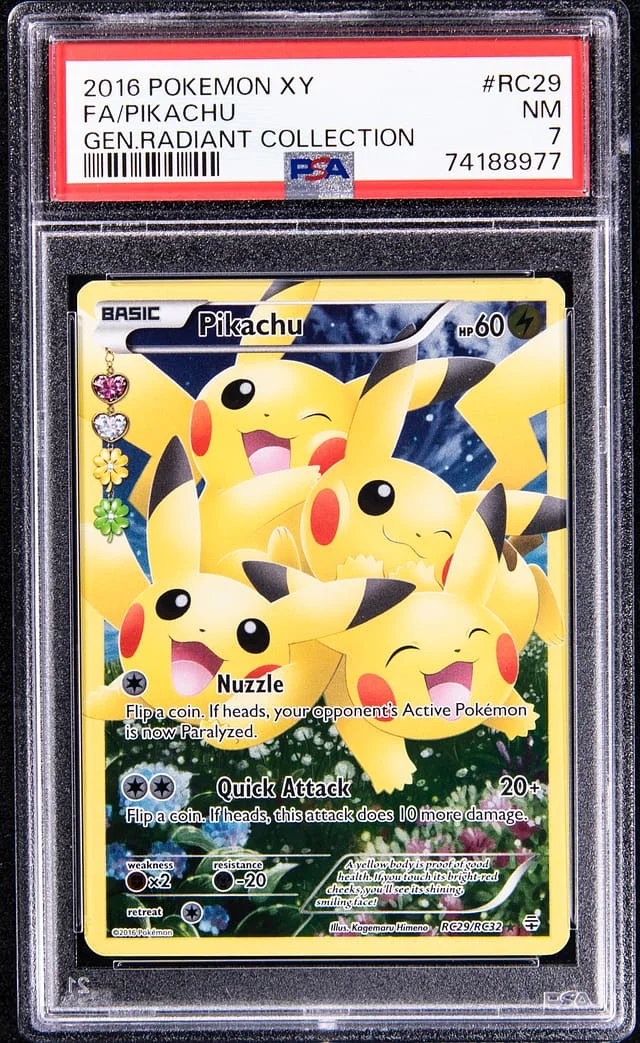 2016 Pokemon XY Generations Radiant Collection Full Art Pikachu #RC29 card image