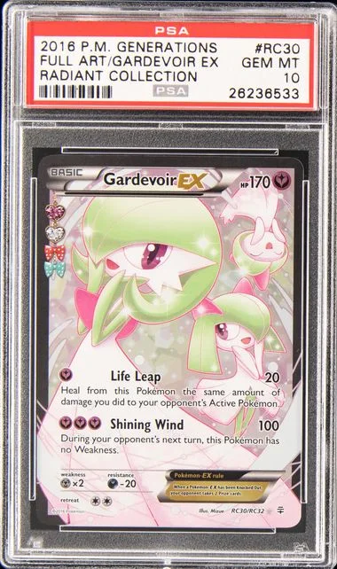 2016 Pokemon Xy Generations Radiant Collection Full Art/Gardevoir Ex #Rc30 card image
