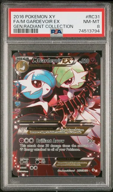 2016 Pokemon Xy Generations Radiant Collection Full Art/M Gardevoir Ex #RC31 card image