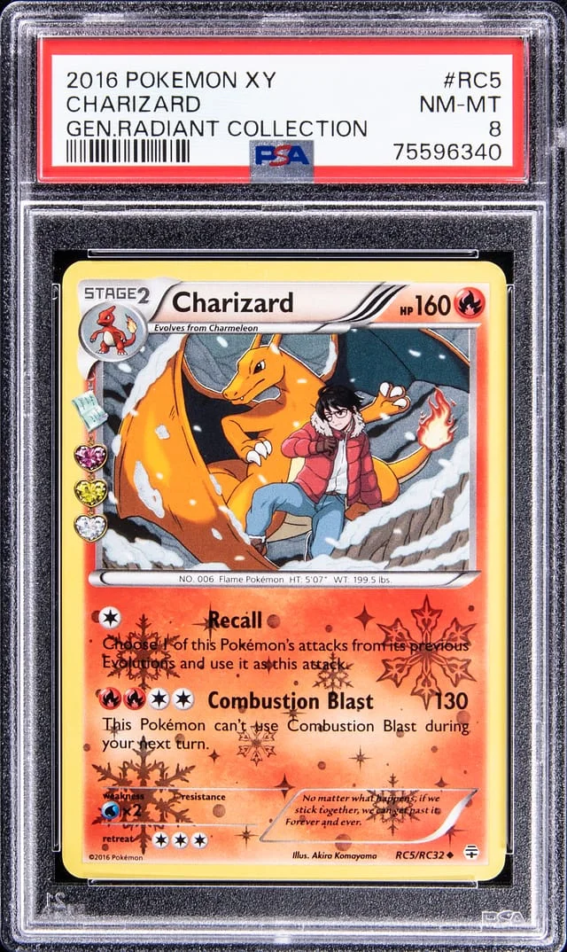 2016 Pokemon XY Generations Radiant Collection Holofoil Charizard #RC5 card image