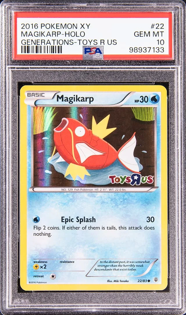 2016 Pokemon XY Generations Toys R Us Holo Magikarp #22 card image