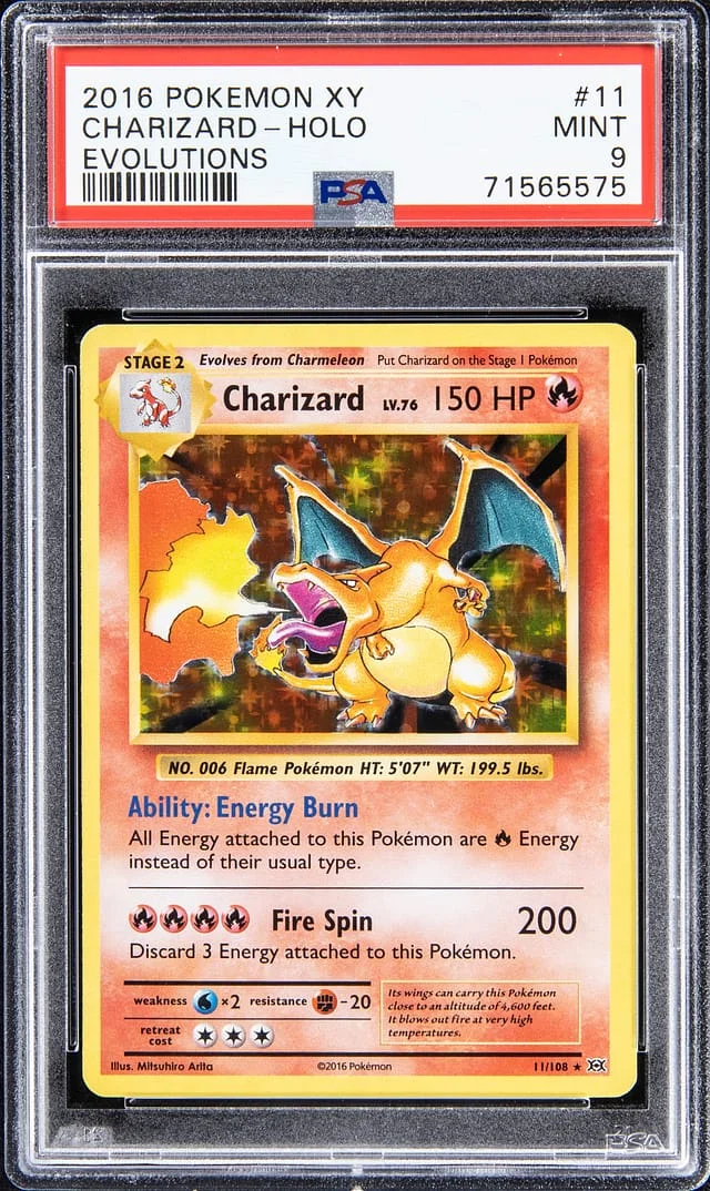 2016 Pokemon XY Holo - Evolutions Charizard #11 card image
