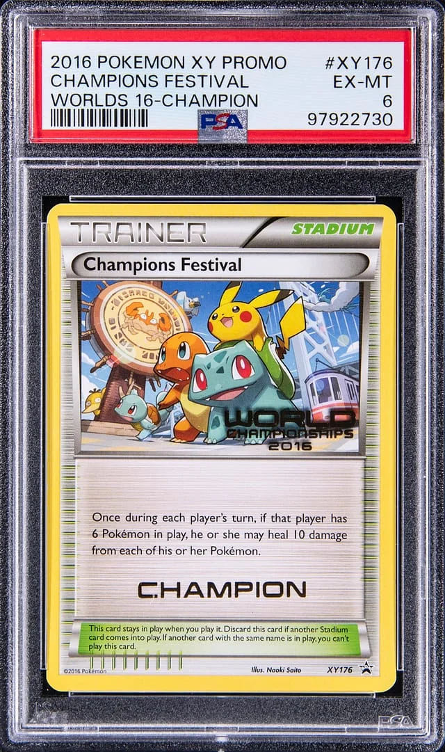 2016 Pokemon XY Promo Worlds '16 Champion Champions Festival #XY176 card image