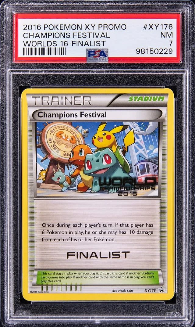 2016 Pokemon XY Promo Worlds '16 Finalist Champions Festival #XY176 card image