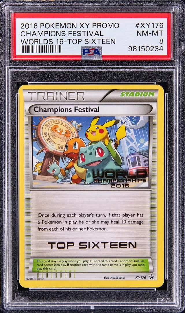 2016 Pokemon XY Promo Worlds 16 Top Sixteen Champions Festival #XY176 card image