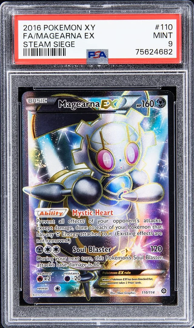 2016 Pokemon XY Steam Siege Full Art Magearna EX #110 card image