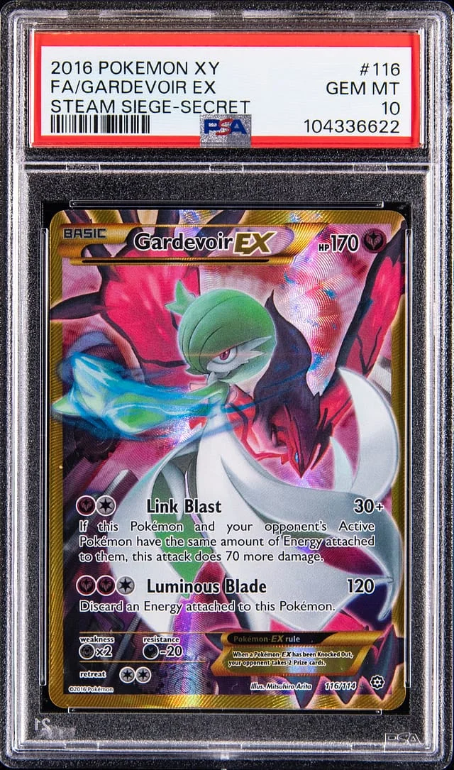 2016 Pokemon XY Steam Siege Secret Full Art Gardevoir EX #116 card image