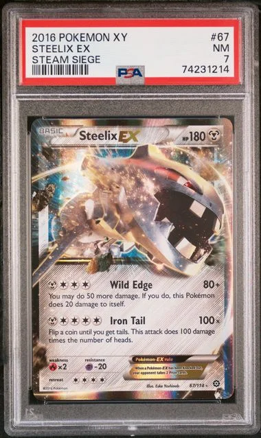 2016 Pokemon Xy Steam Siege Steelix Ex #67 card image