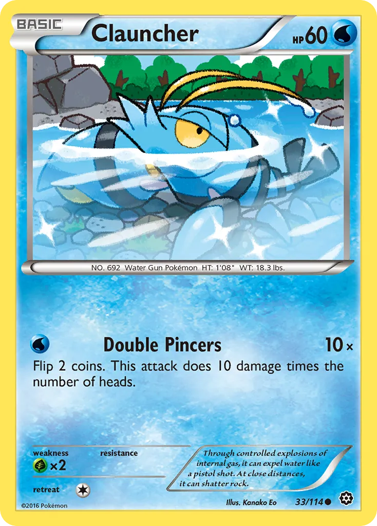 2016 Steam Siege Clauncher Common #033/114 Common card image