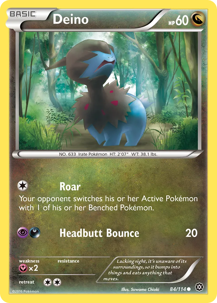 2016 Steam Siege Deino Common #084/114 Common card image