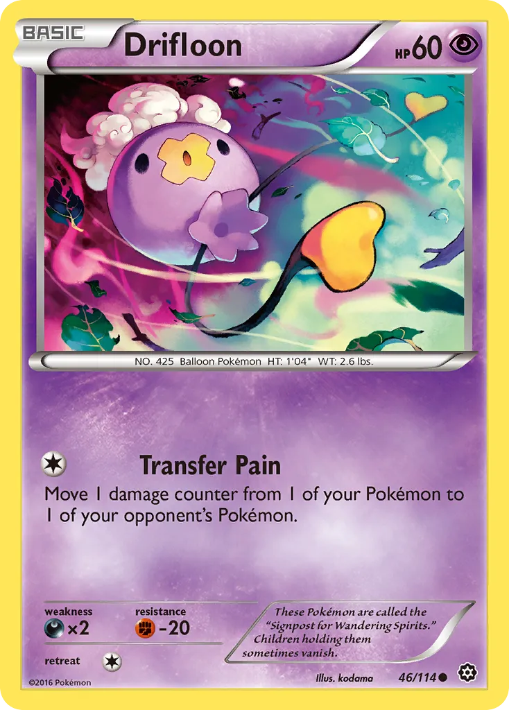 2016 Steam Siege Drifloon Common #046/114 Common card image