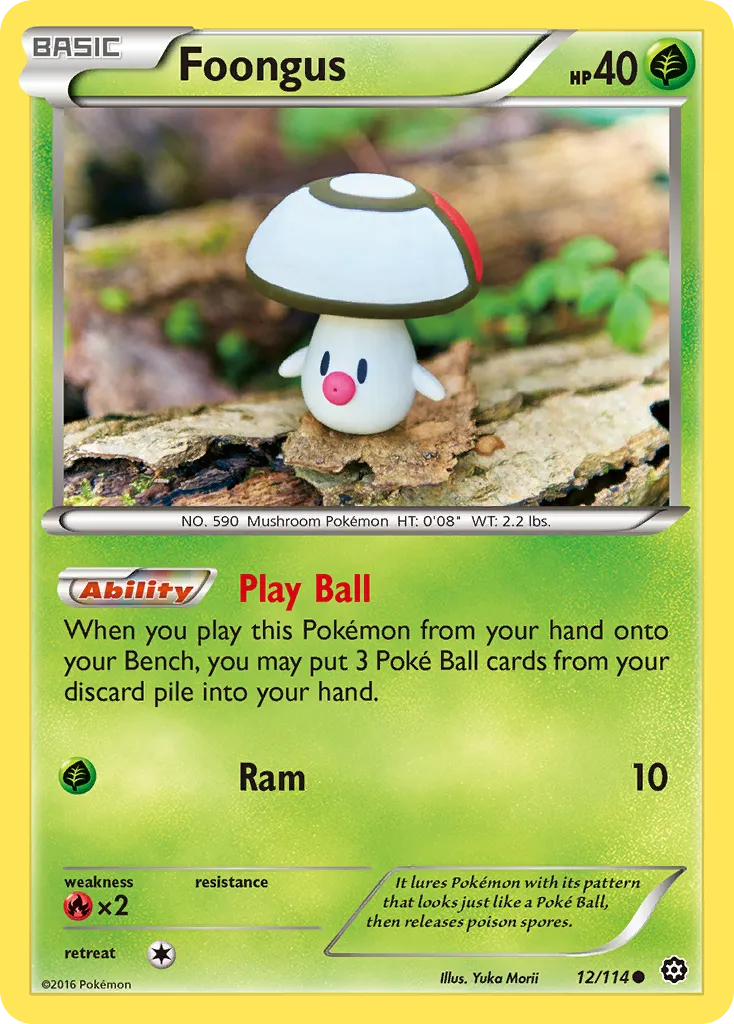 2016 Steam Siege Foongus Common #012/114 Common card image