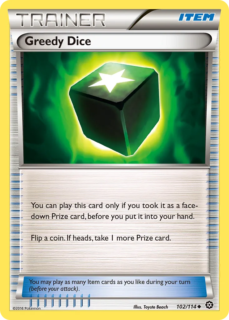 2016 Steam Siege Greedy Dice Uncommon #102/114 Uncommon card image