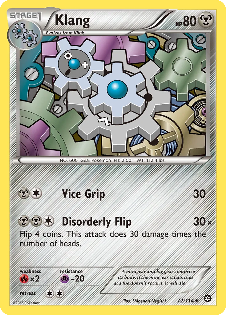2016 Steam Siege Klang Uncommon #072/114 Uncommon card image