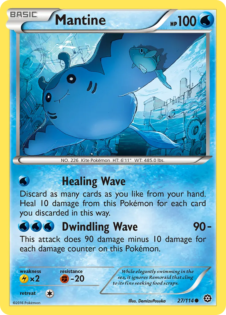 2016 Steam Siege Mantine #027/114 Common card image