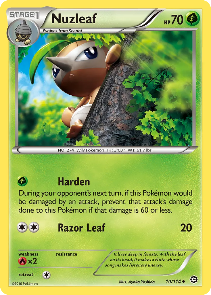 2016 Steam Siege Nuzleaf Uncommon #010/114 Uncommon card image