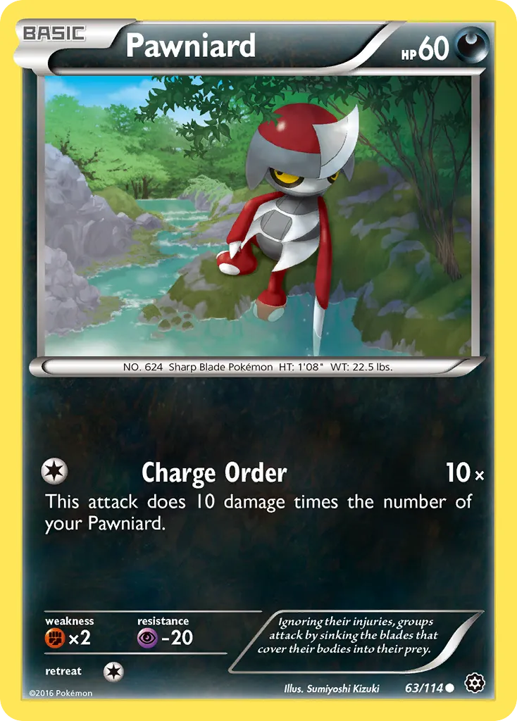 2016 Steam Siege Pawniard Common #063/114 Common card image