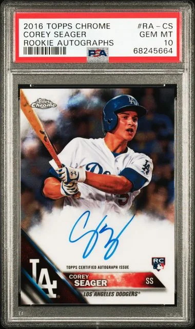 2016 Topps Chrome Corey Seager Autograph #RA-CS card image