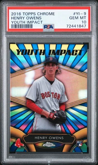 2016 Topps Chrome Henry Owens Youth Impact #YI-9 card image