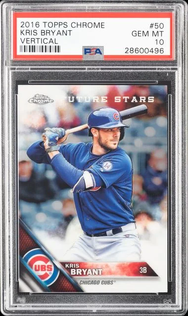 2016 Topps Chrome Kris Bryant Vertical #50 card image