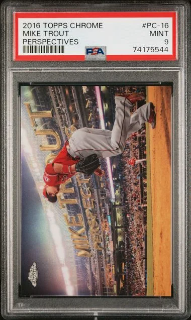 2016 Topps Chrome Mike Trout Perspectives #PC-16 card image