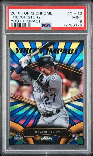 2016 Topps Chrome Trevor Story Youth Impact #YI-10 card image