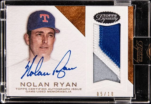 2016 Topps Dynasty Nolan Ryan Autograph Patch #AP-NR1 card image