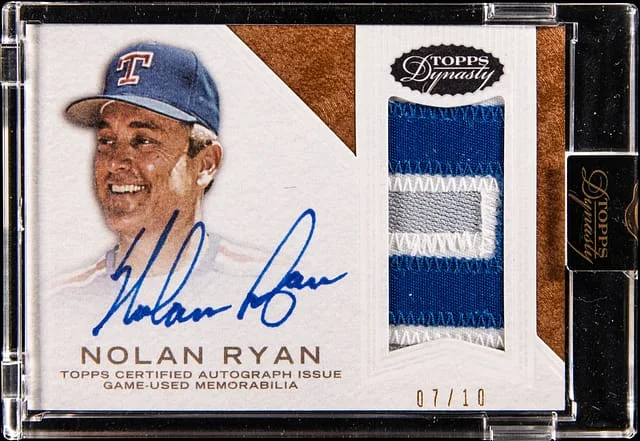 2016 Topps Dynasty Nolan Ryan Autographed Patch #AP-NR3 card image
