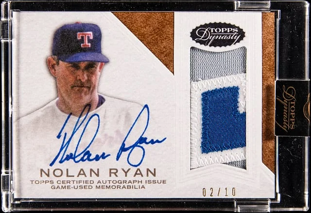 2016 Topps Dynasty Nolan Ryan Autograph Patch #AP-NR4 card image