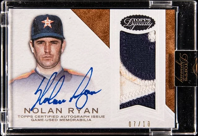 2016 Topps Dynasty Nolan Ryan Autograph Patch #AP-NR8 card image