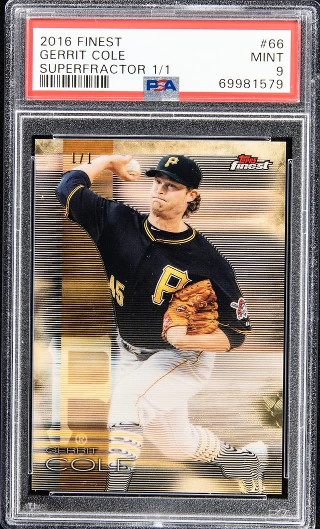 2016 Topps Finest Gerrit Cole Superfractor #66 card image