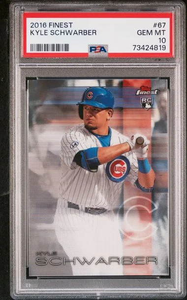 2016 Topps Finest Kyle Schwarber #67 card image